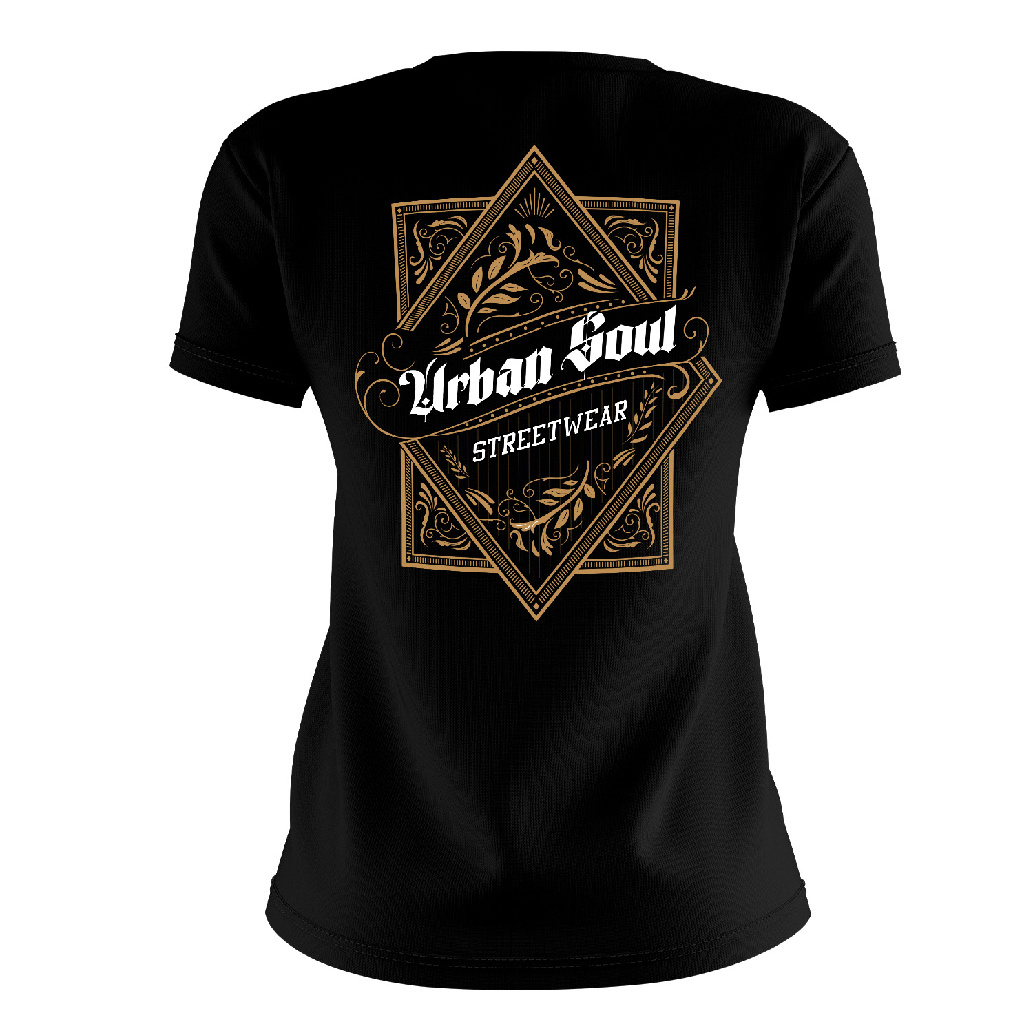 Camiseta urban frame negra mujer
