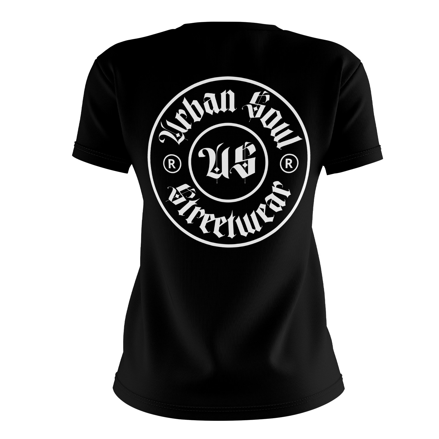 Camiseta urban logo negra mujer