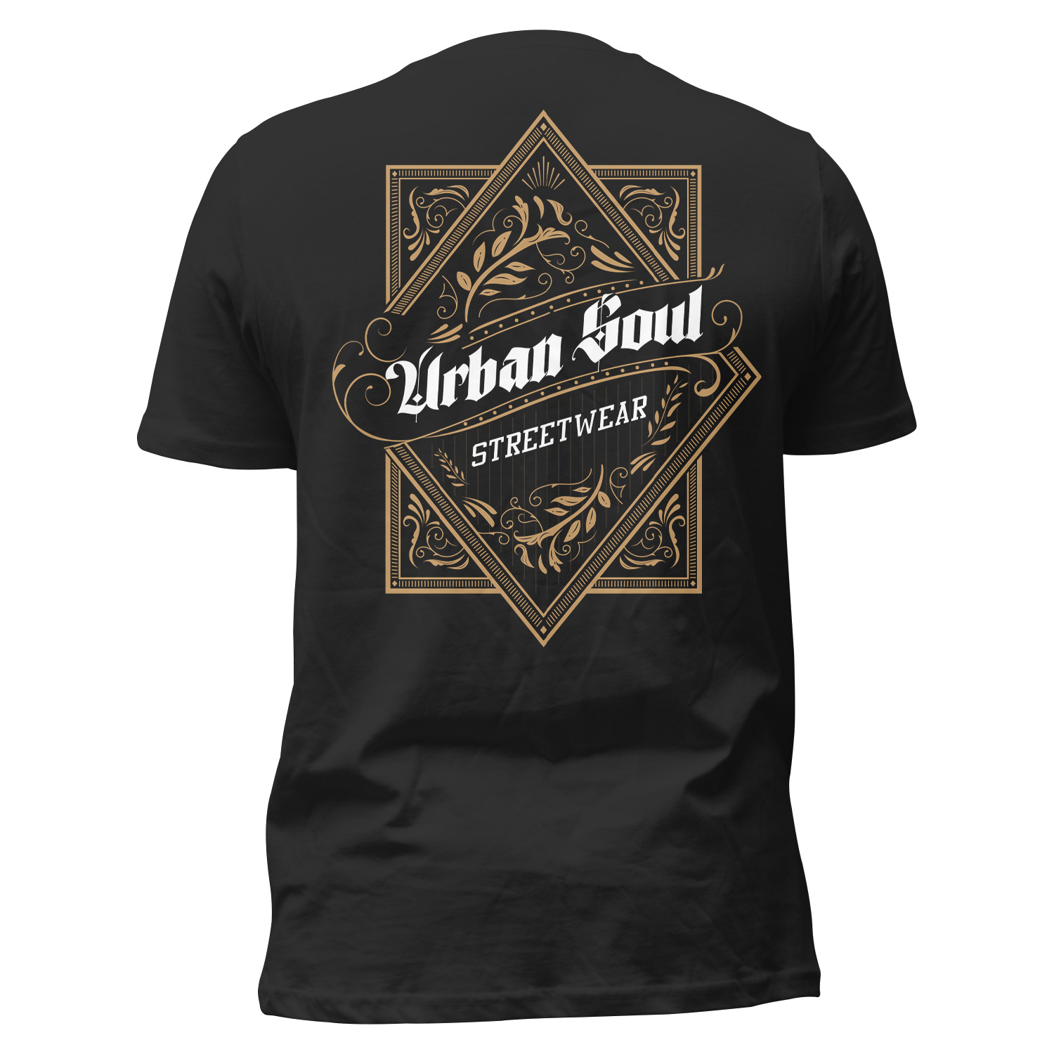 Camiseta urban frame negra hombre