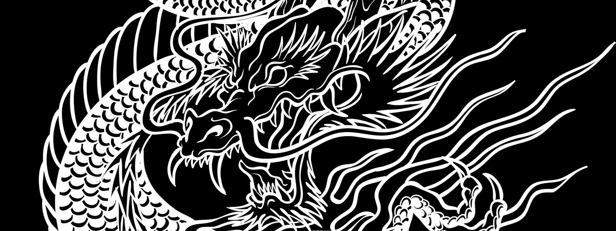 El Dragón japonés en el tatuaje